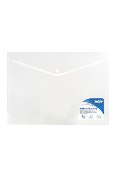 Strigo A3 envelope folder with staples, transparent SF001