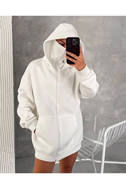 Flaubert Unisex Snow Masked Ninja Hoodie 3-Ply Thick Zippered