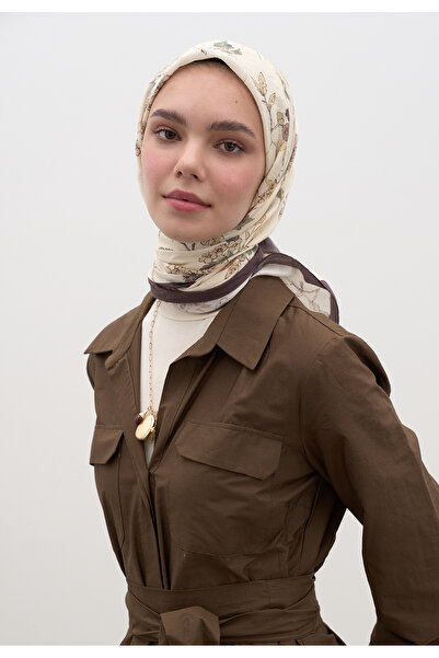 Fresh Jenephie Desen Cotton Viscose Scarf Mink