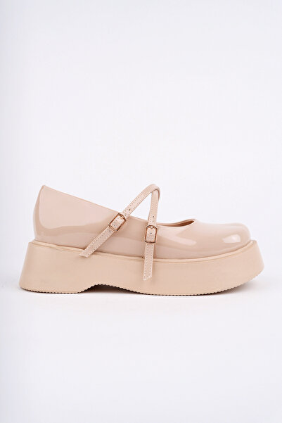 Madam Tarz Smr-4021 Thin Belt Thick Sole Loafer