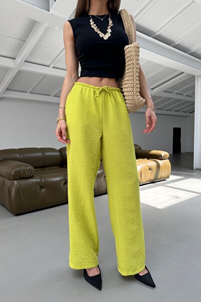 mylove Lace-Up Trousers Oil Green