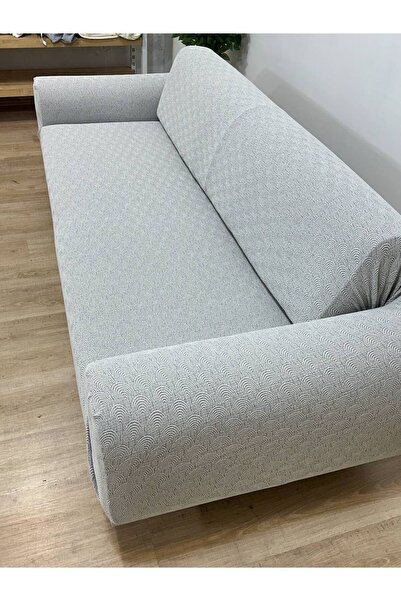 Faiend Bohemian Jacquard 3-Seater Gray Sofa Cover |   Elastic Seat Cover | Sofa Bed Cover |   Seat Cover