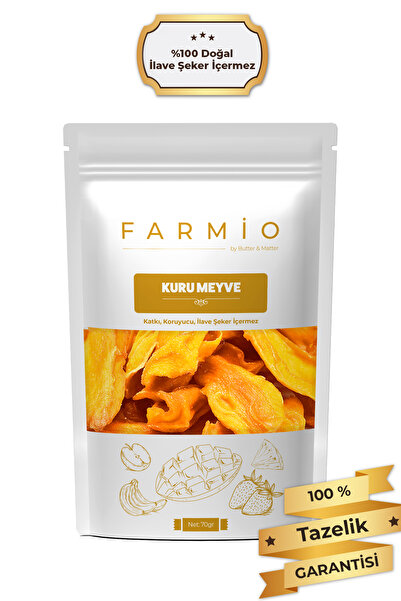 FARMİO Şekersiz Kurutulmuş Mango – 70gr – Doğal ve Katkısız