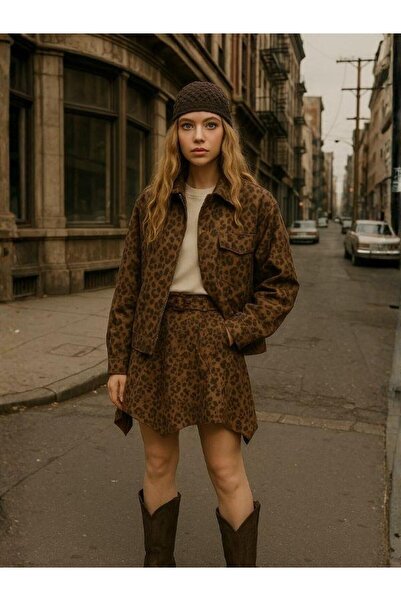 Zekids Φούστα για κορίτσια από σουέτ ασύμμετρη κοπή με ζώνη