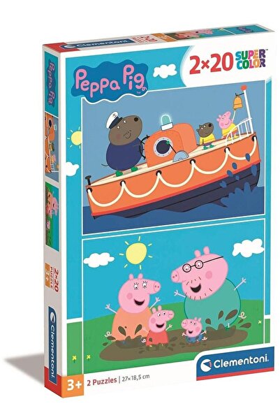 CLEMENTONI Peppa Pig Puzzle: Free Day 2x20 pieces
