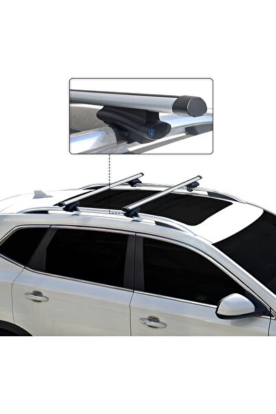 Lumi LUXURY Universal aluminum crossbar set 130cm for cars with spaced bars