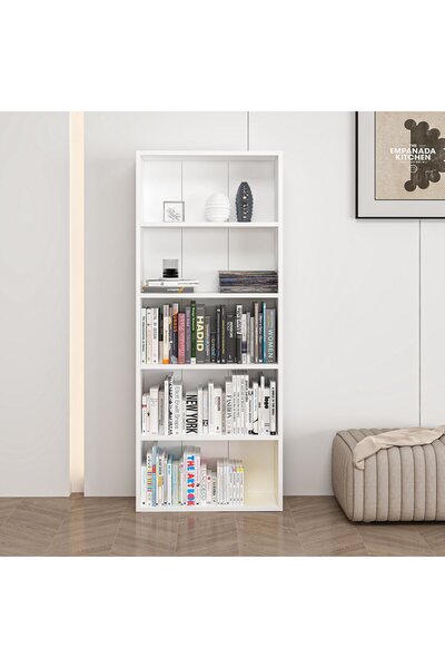 Home İzi Adel 4 Raflı Kitaplık - Beyaz