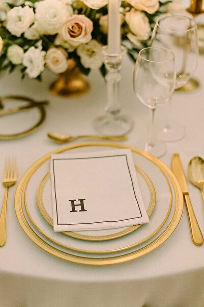 CKM silikon Letter H Napkin Holder |   Letter Tableware Decoration |   Stylish Metal Desk Accessory