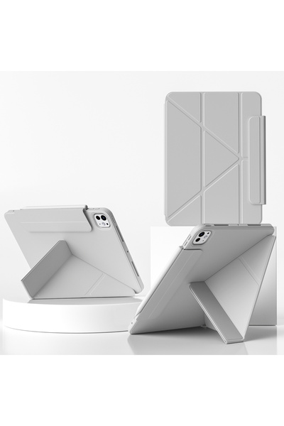 Generic Y Fold Acrylic Back Smart Case with Pencil Holder for iPad Pro 11 Inch (M4) 2024