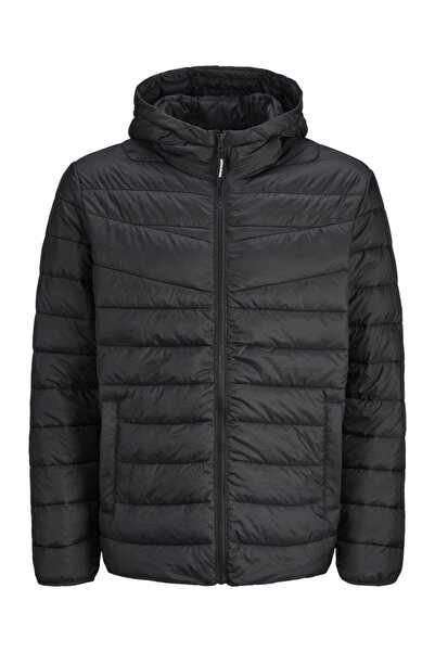 Jack & Jones Jjwest Light Puffer Hood Men's Coat – Lightweight Puffer Hooded Water-Resistant Winter Jacket