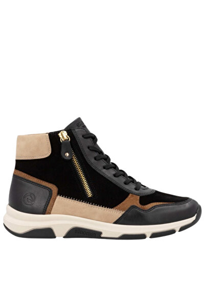 Remonte Women's sports shoes, SOFT, D1S70-03 black, suede 37