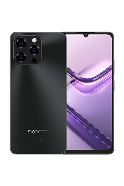 Doogee Note 58 4G, 6.75" 90Hz, 32GB RAM / 128GB, Face Unlock, NFC, 6250mAh, Android 15, Black