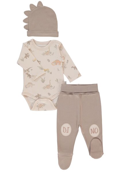 Bebetto طقم ملابس داخلية مكون من 3 قطع (للمحترفين والرجال) بني اللون