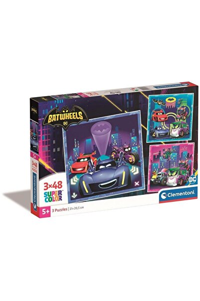 CLEMENTONI Batman Batwheels Puzzle 3x48 pieces