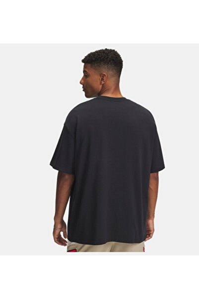 Under Armour Ua Hwt U Logo Ss Black Cycling Regular Printed Men's T-Shirt