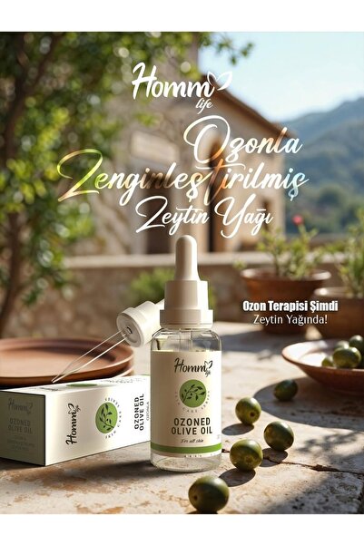 Homm Bitkisel ozonla zenginleştirilmiş zeytinyağı 30ml