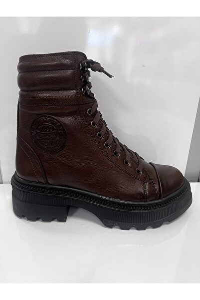 Mimoza HAKİKİ DERİ BOT ORTOPEDİK TABAN KAHVERENGİ RENK