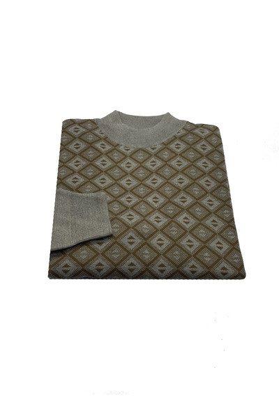 dcn giyim 1985 Fire Steel Knit Premium Half Fisherman Sweater-10294