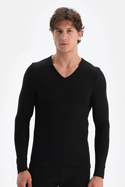 Dagi 6035 Lenjerie de corp termică pentru bărbați, cu mânecă lungă și decolte...