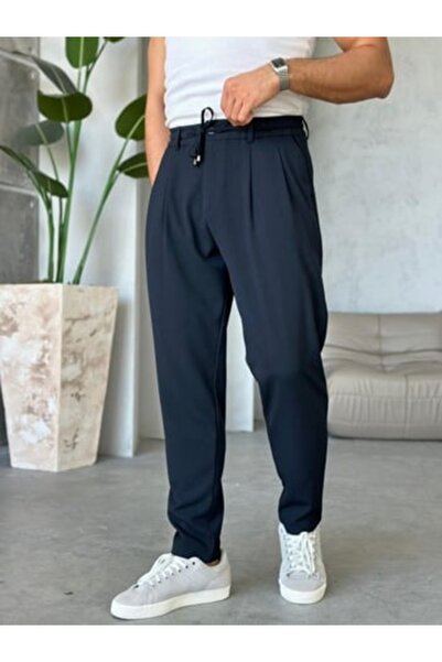 TÜZeMEN Rope Pleated Pencil Pants