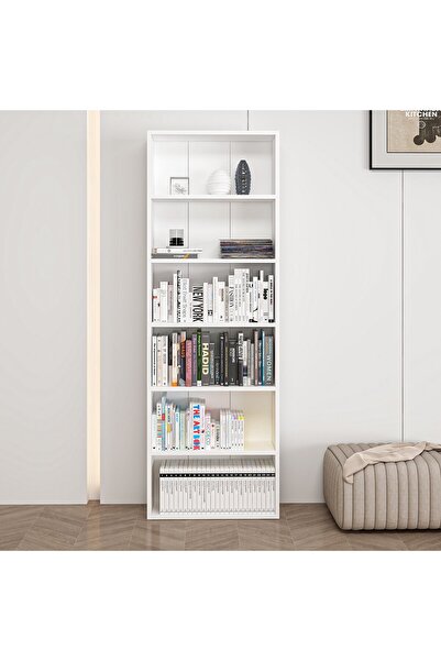 Home İzi Adel 5 Raflı Kitaplık - Beyaz