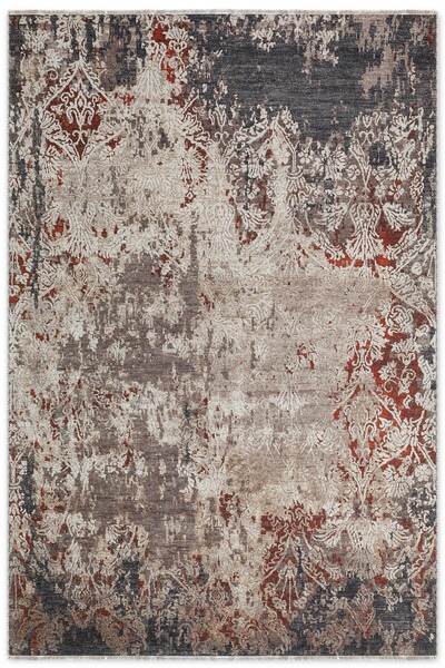 Pastel Home Design Beige Gray Chenille Carpet Rug Runner Non-Slip Fringed Was...