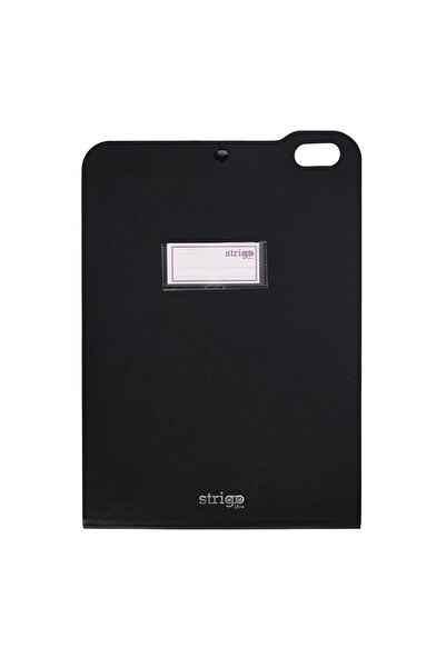 Strigo PP A4 organizer, vertical, 5 dividers, staple closure, black SF071