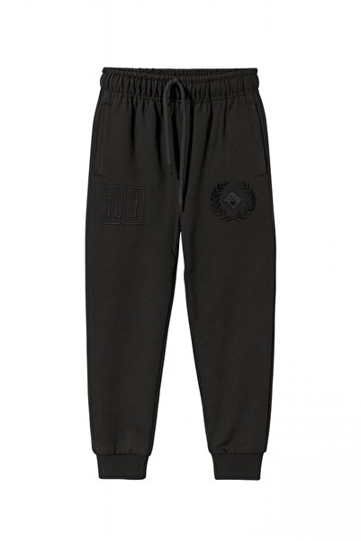 TOMMY LIFE ERKEK GARSON EŞOFMAN JOGGER Erkek Çocuk Eşofman Alt T18EG-11318-Siyah