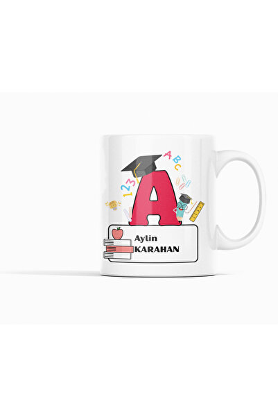 Nino Store Special Design Gift Printed Mug for Teachers Starting with the Letter a