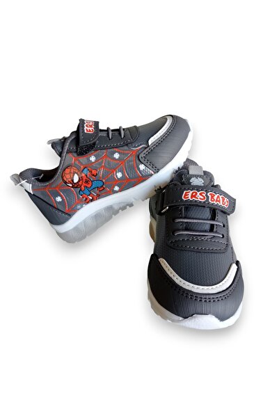 ersa spor SPIDER MEN FİGÜRLÜ IŞIKLI CIRTLI/LASTİKLİ ERKEK BEBE SPOR AYAKKABISI