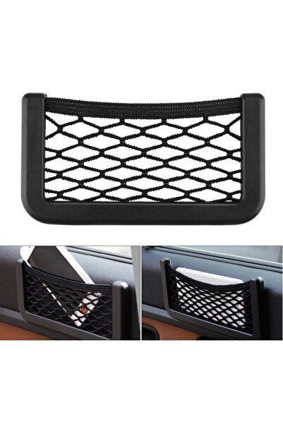 AutoFresh Mesh Phone Holder That Sticks to the Dashboard – In-Car Organizer Mesh Organizer with 3m Tape