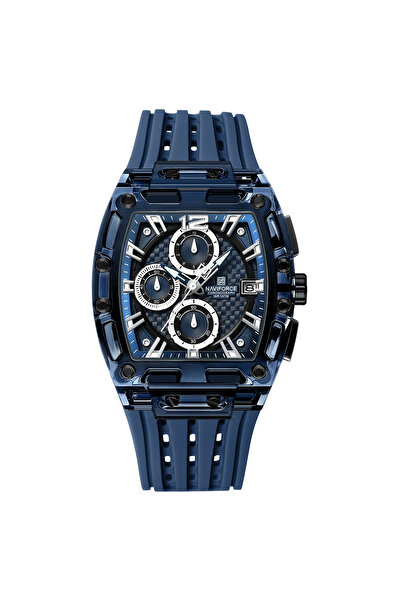 Naviforce Ceas de mână bărbătesc cu cuarț analogic, stil militar, casual, la modă, albastru