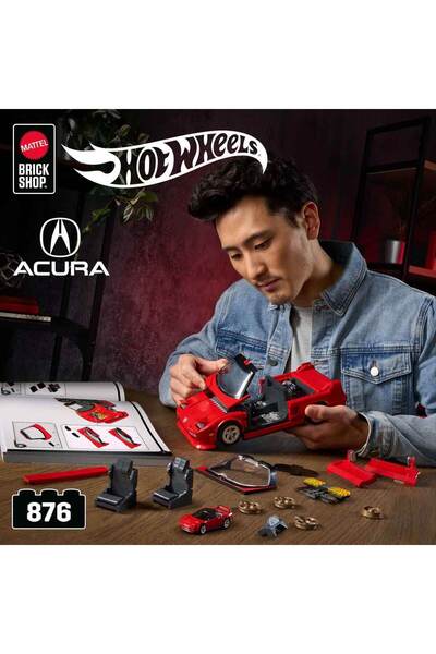 HOT WHEELS Elite Serisi '90 NSX Araba 876 Parça Yapım Seti JFT17