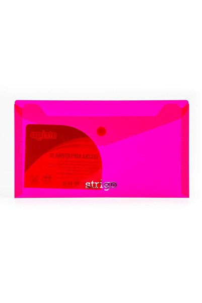 Strigo PP DL staple envelope folder, pink SF016