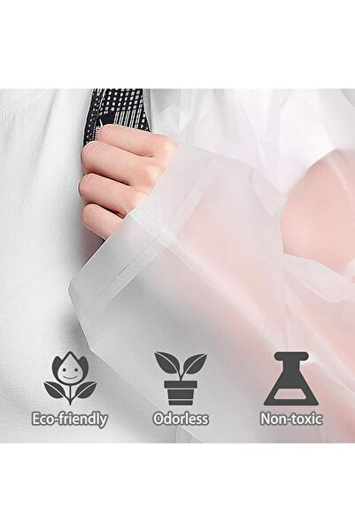 Optim Solution Adult EVA Rain Poncho, Waterproof, Wind-Resistant, Hooded, Unisex, White