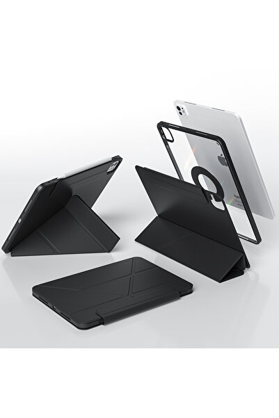 Generic Y Fold Acrylic Back Smart Case with Pencil Holder for iPad Pro 11 Inch (M4) 2024