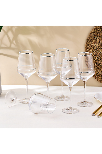 Sandro Moreno Dolce Vita 6'lı Kadeh Çift Platin 390 cc