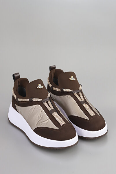 kajal ayakkabı PRN 173-2 Taş Kravat Detay Spor Ayakkabı