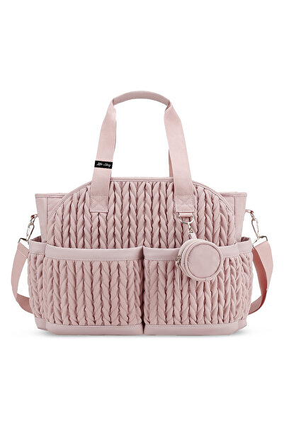 Little Story حقيبة نوفا مع حامل مصاصة - وردي