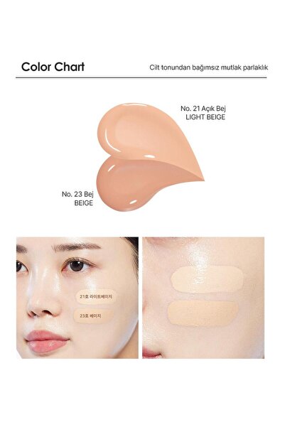 Dearglam -Işıltı Veren Cushion Fondöten Bej (+1 Refill)- Glow Ampoule Radiance Cushion 23 Beige SPF50+/PA++++