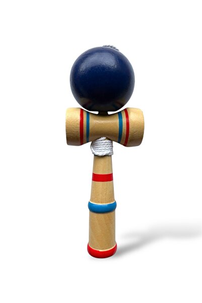 Helena Wood Art Kendama clasică din lemn cu bilă albastră, 18 cm