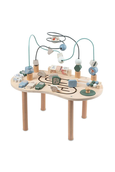 Little Story طاولة أنشطة خشبية مونتيسوري - متعددة الألوان