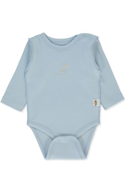 Bebetto قميص نوم عضوي بأكمام طويلة (أورجانيك سليبي شيبى) أزرق اللون