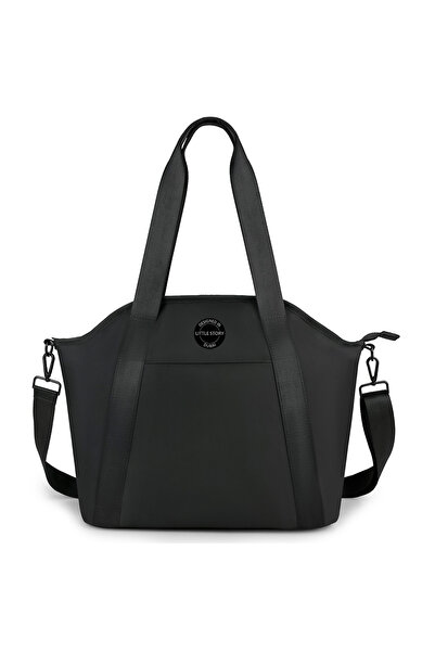 Little Story Onyx Diaper Bag with Stroller Straps - Black