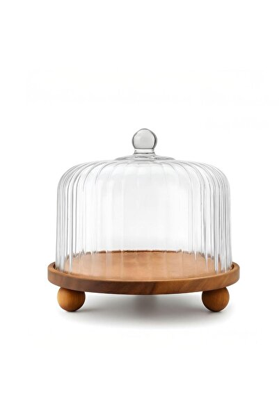 ÇIRPAN EV جرة زجاجية من هومز أكاسيا مع حامل 31×27 سم