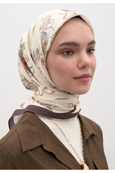Fresh Jenephie Desen Cotton Viscose Scarf Mink