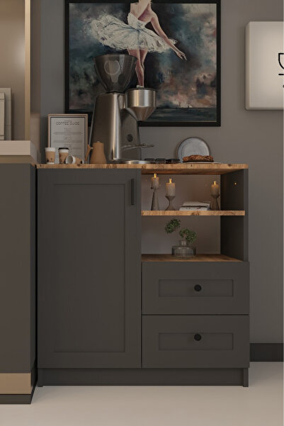 ESYAH ÇOK AMAÇLI DOLAP-KAHVE KÖŞESİ