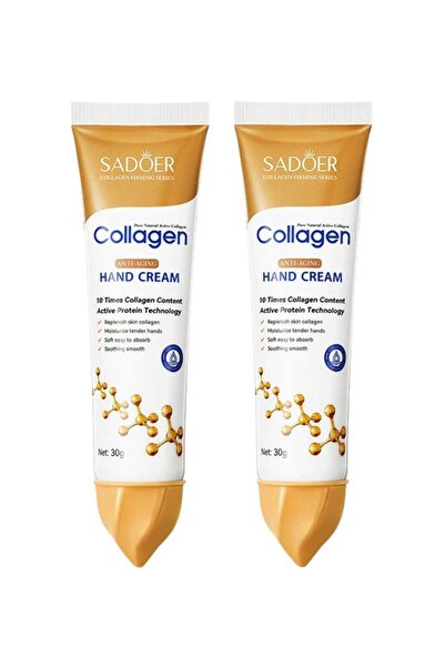 sador كريم الكولاجين المضاد للتجاعيد لليدين 30 جم × 2 - مغذي ومرطب وسريع الام...