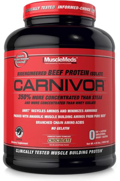 MuscleMeds Carnivor Carnivor Chocolate, 4 lbs. - HALAL