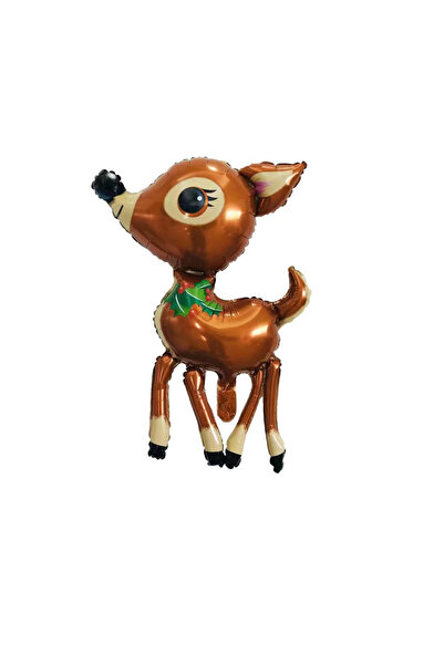 vivimall Metalized Foil Balloon, Deer Figurine, Animal Theme, 75-80 Cm